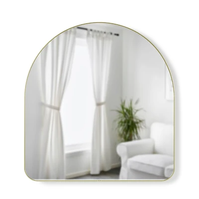 Umbra 36" Brass Hubba Arched Mirror