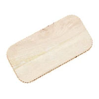 Hello Honey® 16" Natural Decorative Mango Wood Pedestal with Wood Beads