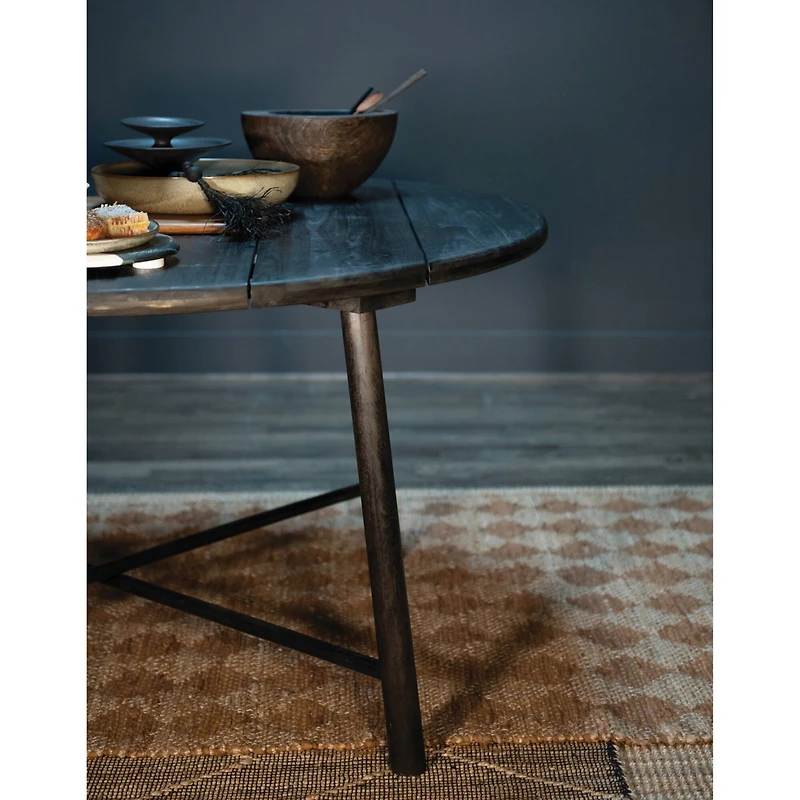 Hello Honey® Black & Natural Woven Cotton & Jute Rug, 7ft. x 5ft.