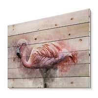 Designart - Portrait of Pink Flamingo V