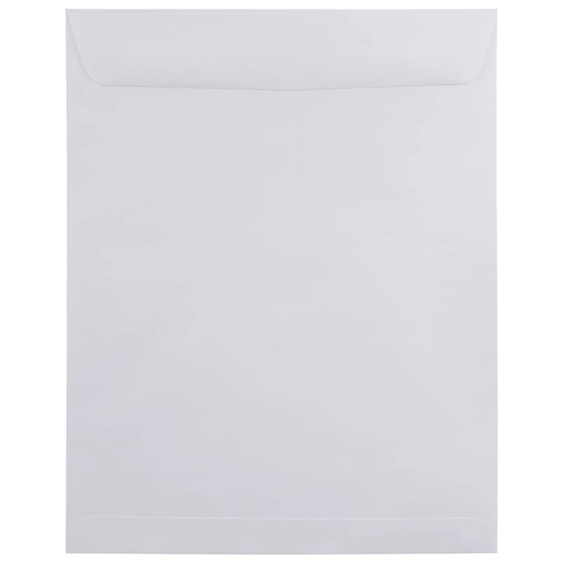 JAM Paper 11.5" x 14.5" White Open End Catalog Commercial Envelopes