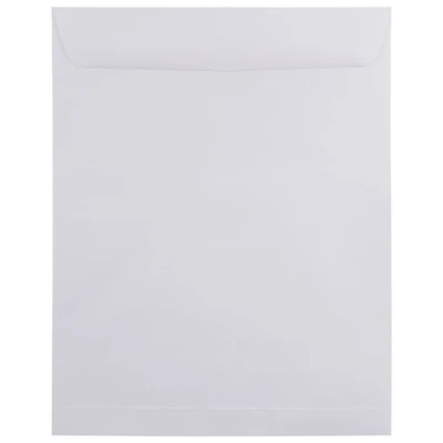 JAM Paper 11.5" x 14.5" White Open End Catalog Commercial Envelopes