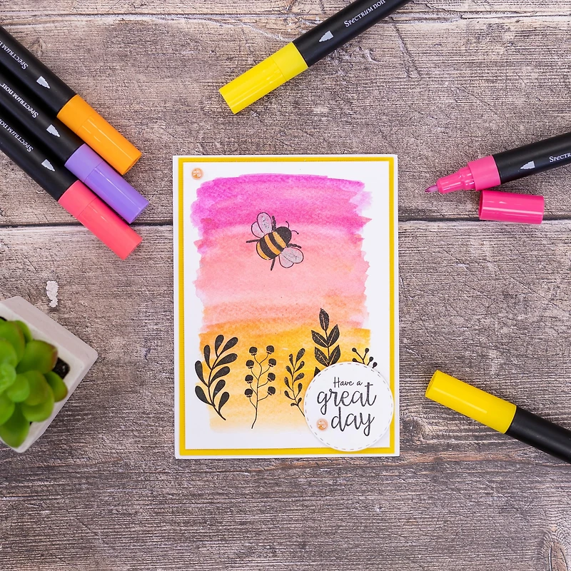 Spectrum Noir™ Vibrant Florals Glitter Marker Set