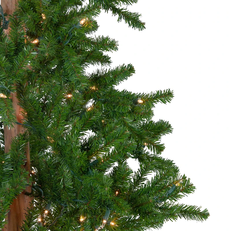 7ft. Pre-Lit Alpine Artificial Christmas Tree, Clear Lights