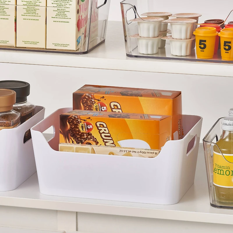 White Open Storage Bin by Simply Tidy