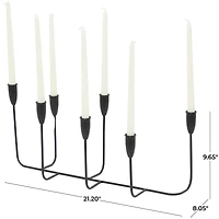 CosmoLiving by Cosmopolitan Black Metal Tapered Candelabra