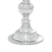Silver Aluminum Traditional Candle Holder Set