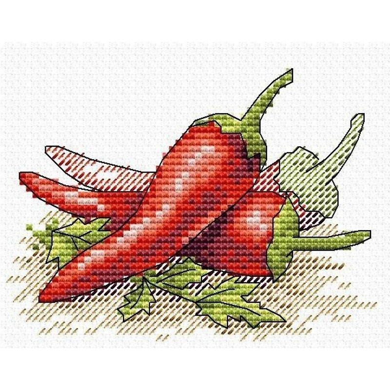 MP Studia Red Pepper Cross Stitch Kit