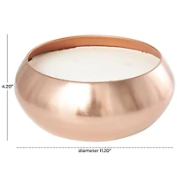 Tropical Breeze Scented 5-Wick Candle in Copper Container Bowl