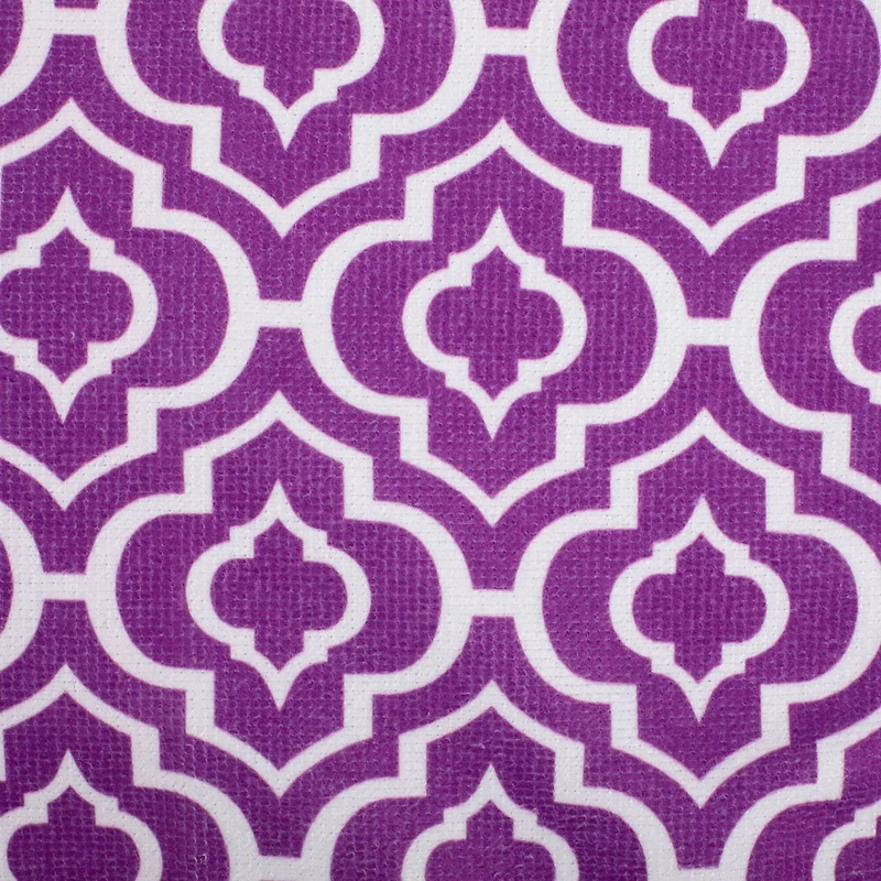 Eggplant Lattice Microfiber Dishtowel, 4ct.