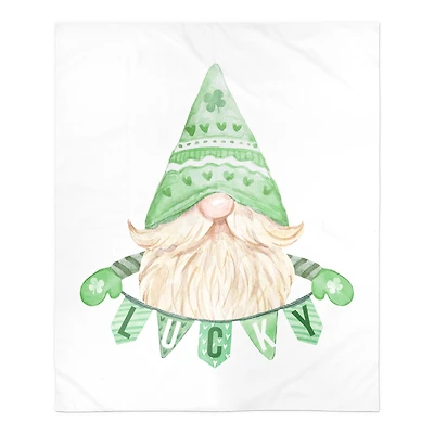 Lucky Leprechaun Throw Blanket 50" x 60" Sherpa Fleece Blanket