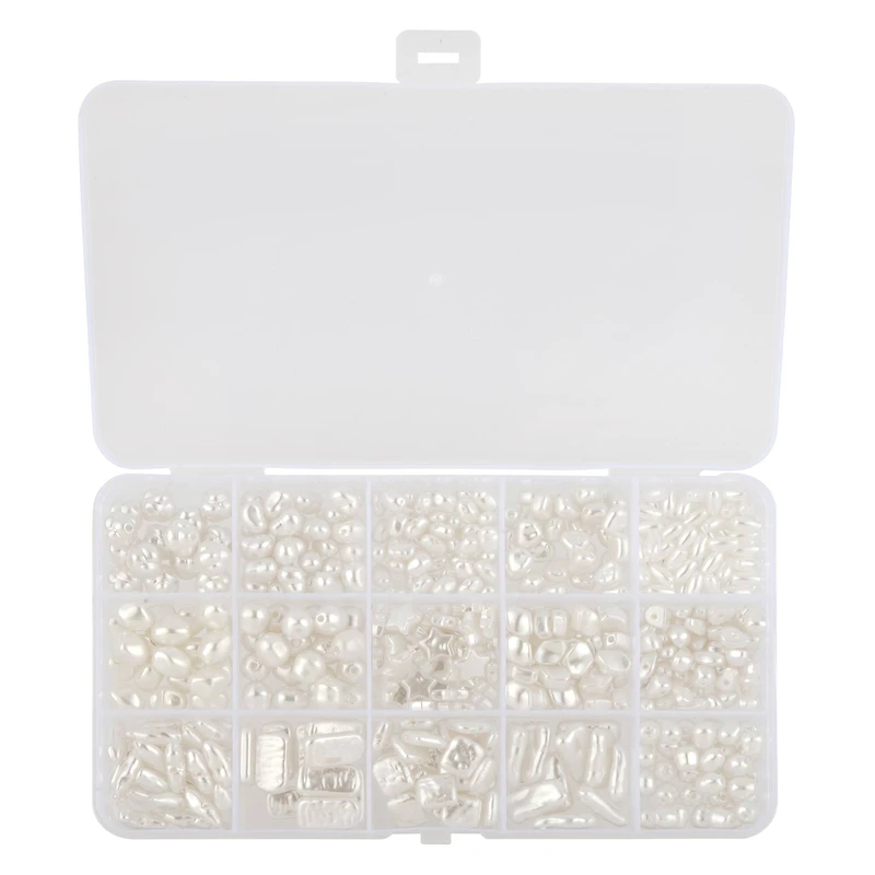 White Plastic Pearl Bead Mix by Bead Landing™