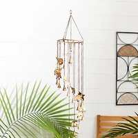 36" Brass Metal Eclectic Elephant Wind Chime