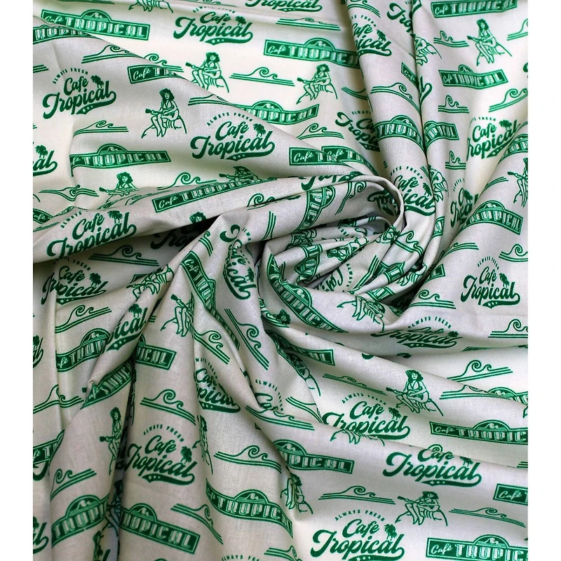 Schitt's Creek Café Tropical Precut Cotton Fabric