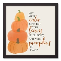 May Your Cider Stay Hot Canvas Wall Art with Black Frame