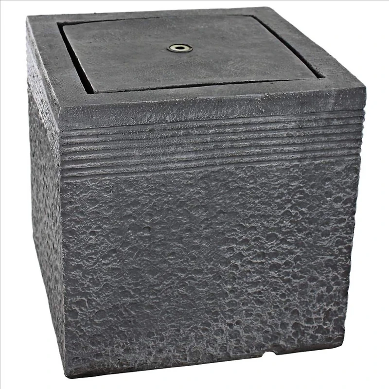 Design Toscano Modern Cube Bubbling Garden Fountain