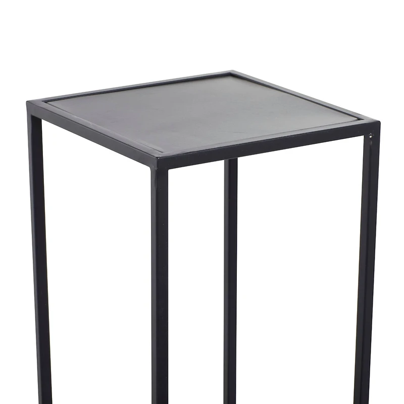 Black Iron Modern Plantstand, 40" x 16" x 16"