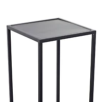 Black Iron Modern Plantstand, 40" x 16" x 16"