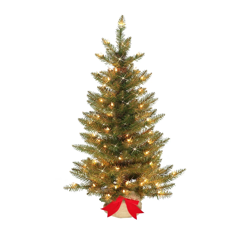 3ft. Pre-Lit Fraser Fir Artificial Christmas Tree, Clear Lights