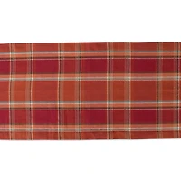 DII® 72" Autumn Spice Plaid Table Runner