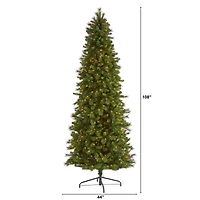 9ft. Pre-Lit West Virginia Mountain Pine Artificial Christmas Tree, Clear LED Lights