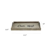 Elegant Designs™ 15.5" Our Nest Serving Tray with Handles