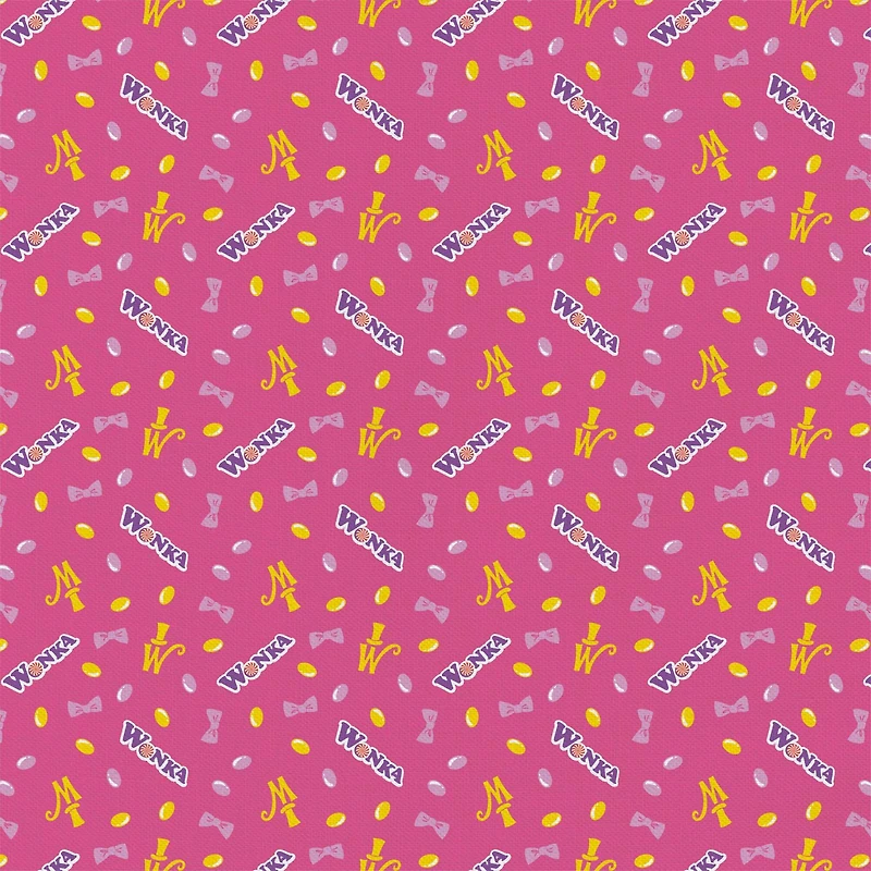 Willy Wonka Pink Jelly Beans Precut Cotton Fabric