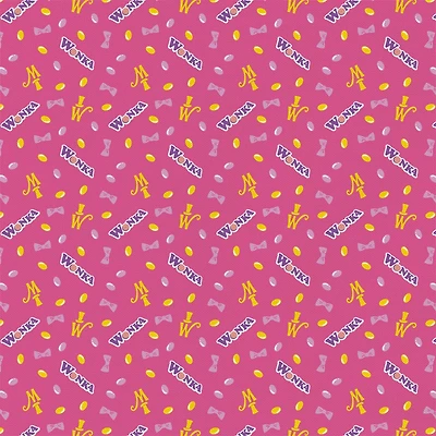 Willy Wonka Pink Jelly Beans Precut Cotton Fabric