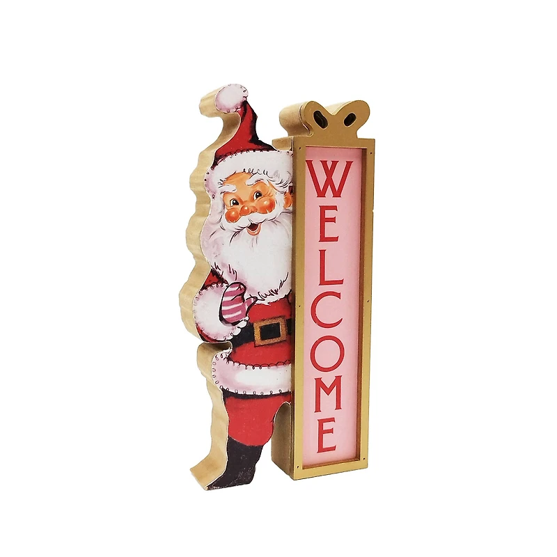7.75" Santa Welcome Sign Tabletop Décor by Ashland®