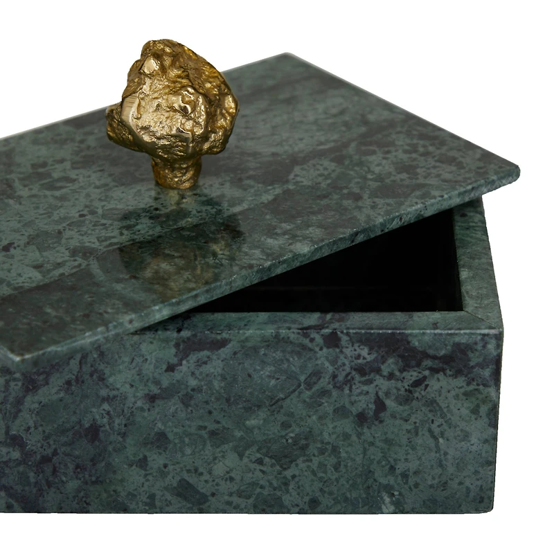 Green Marble Box with Gold Final Set