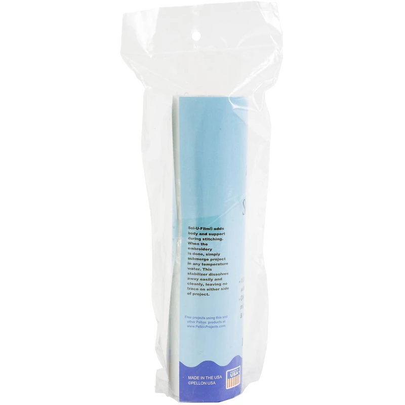 Pellon® Sol-U-Film™ Clear Wash Away Embroidery Stabilizer, 8'' x 9yd.