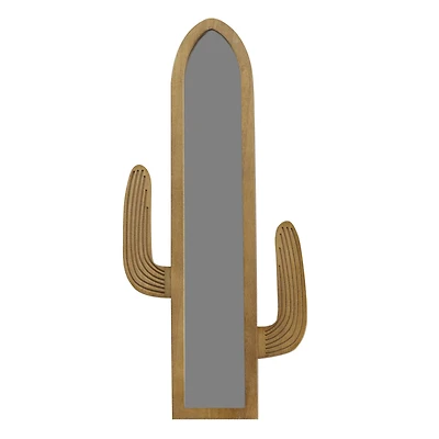 24" Natural Brown Cactus Glass Wall Mirror by Ashland®