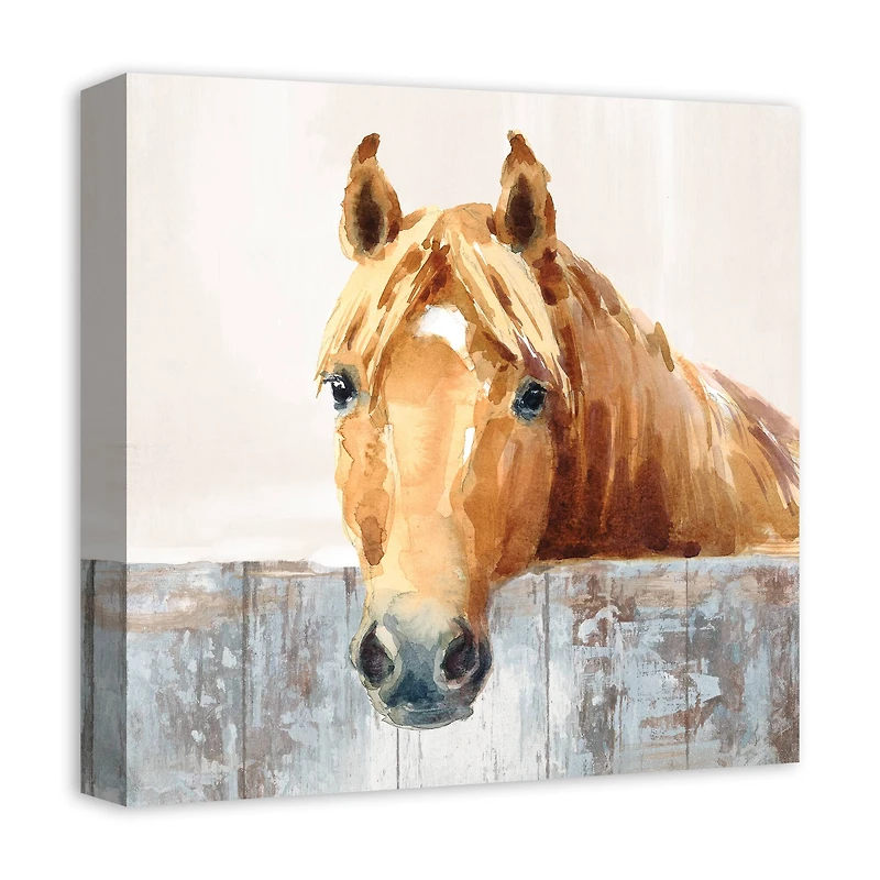 Neutral Horse Canvas Wall Art