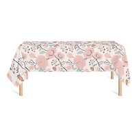 Pink Navy Floral Tablecloth