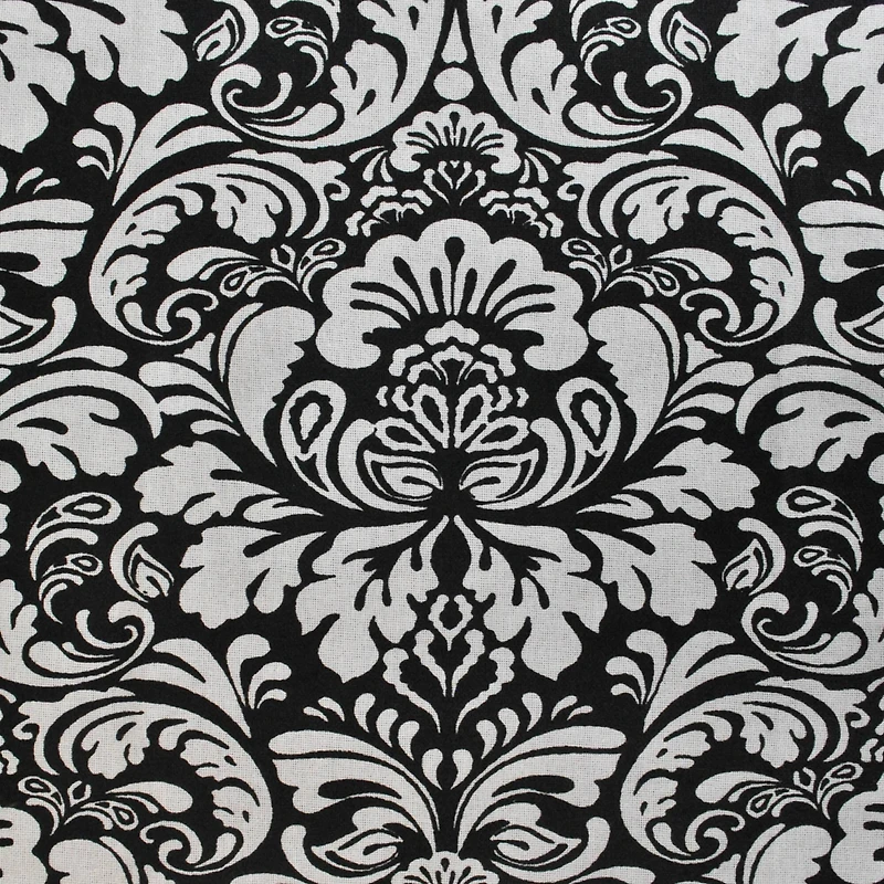 Damask Black Tablecloth 60" x 84"