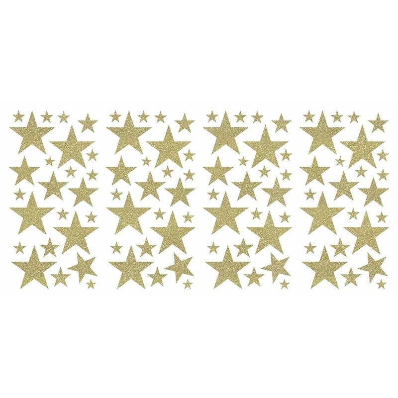 RoomMates Glitter Twinkle Stars Peel & Stick Wall Decals