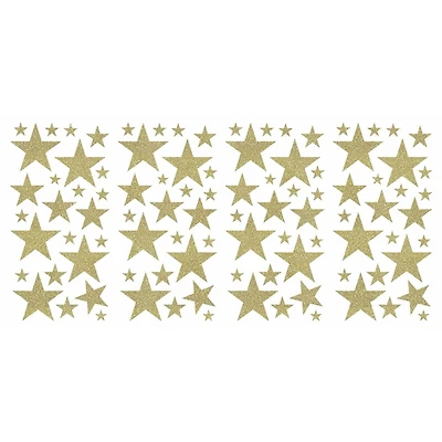 RoomMates Glitter Twinkle Stars Peel & Stick Wall Decals