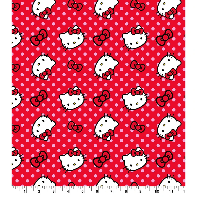 Hello Kitty® Polka Dot Cotton Fabric