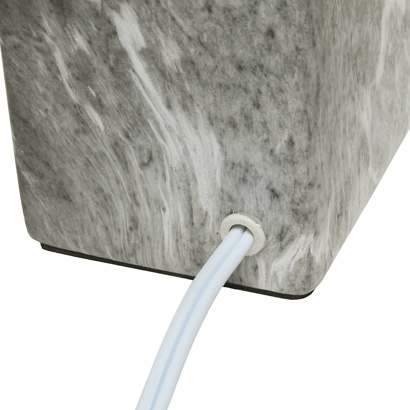 Simple Designs Marbled Ceramic Table Lamp