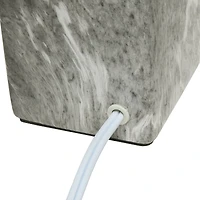 Simple Designs Marbled Ceramic Table Lamp