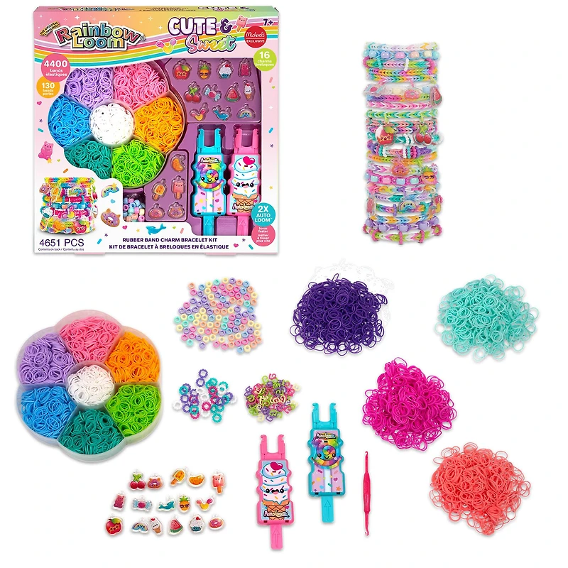 Rainbow Loom® Cute & Sweet™ Rubber Band Charm Bracelet Kit