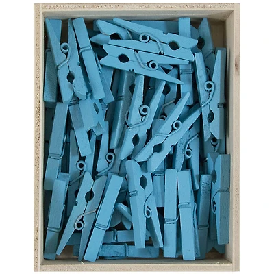 JAM Paper 1.125" Wood Clip Clothespins