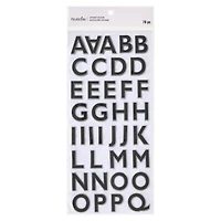 Black Foil Outline Alphabet Stickers by Recollections™ 