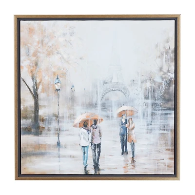 Multi Polystone Transitional Framed Wall Art, 24" x 24"