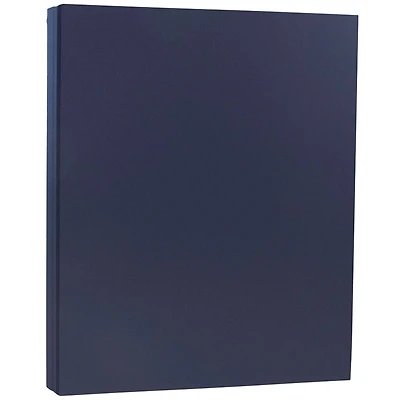 JAM Paper Navy Blue Matte 8.5" x 11" 80lb. Cardstock, 250 Sheets