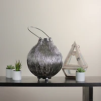 18.5" Urban Life Tea Light Candle Holder Lantern, Silver