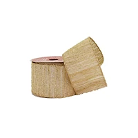 2.5" x20ft. Gold Tinsel Wired Metallic Ribbon by Celebrate It®