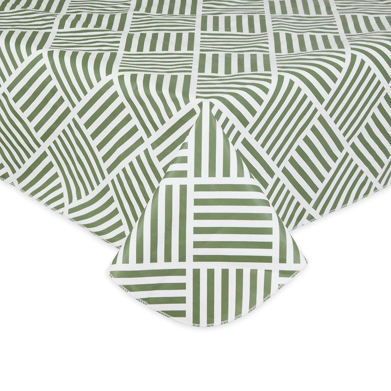 Artichoke Grid Vinyl Tablecloth 60" x 84"