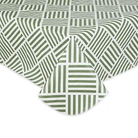 Artichoke Grid Vinyl Tablecloth 60" x 84"