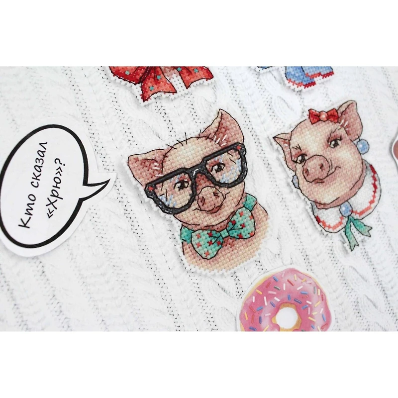 MP Studia Cute Piggies Cross Stitch Kit
